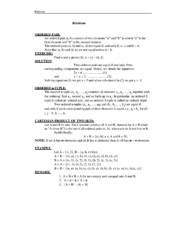 Relations discrete structures pdf