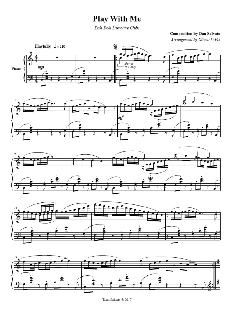 (PC) - DDLC - Play With Me | PDF