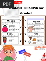 Grade 1 English Reading Words List | PDF