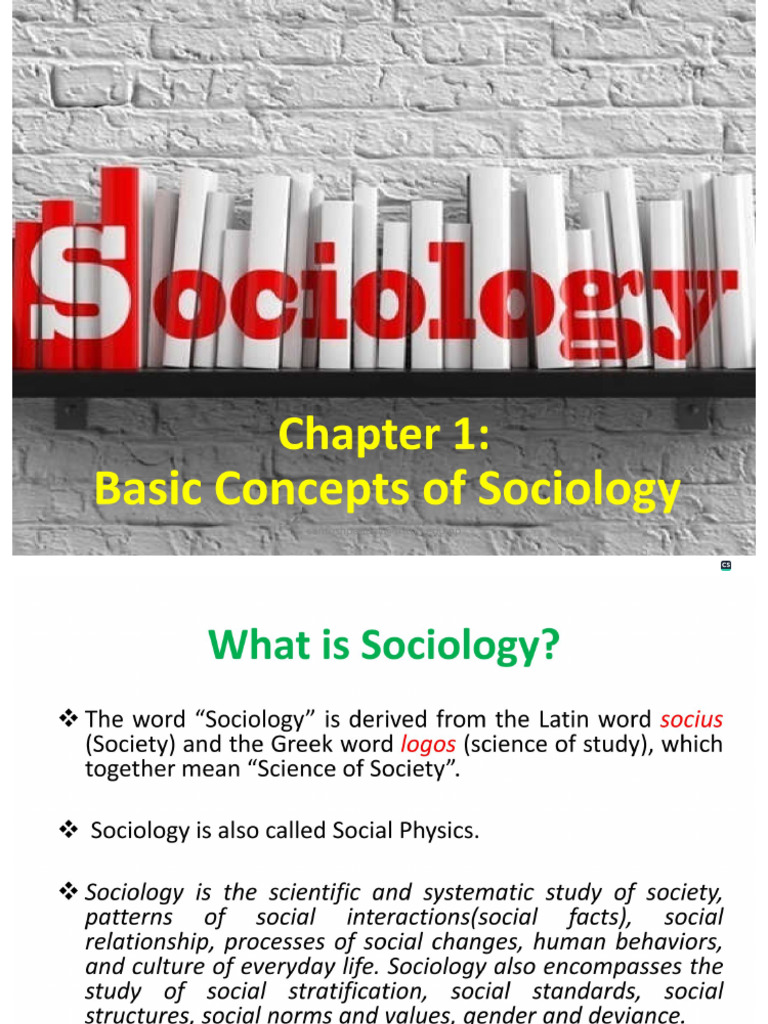 Concept of Sociology | PDF