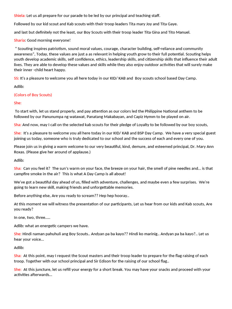 Kid-Kab-Boy Scout Day Camp | PDF | Boy Scouts Of America