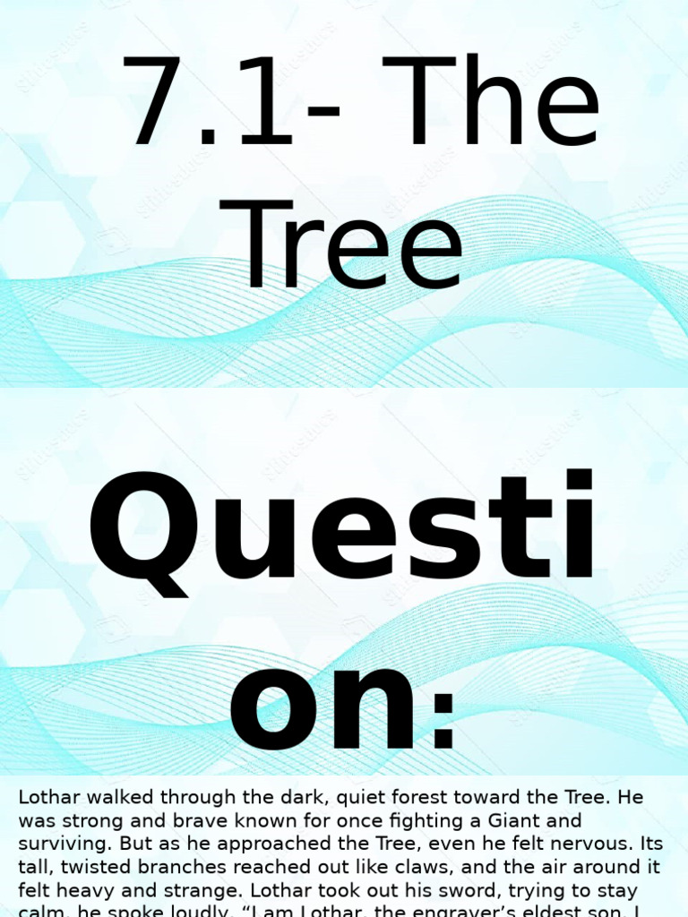 Lothar's Encounter with the Tree | PDF