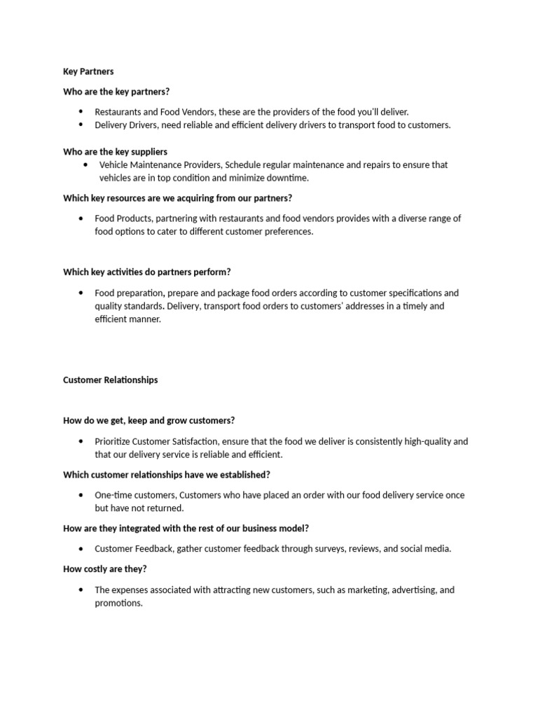 Key Partners, Crelationships | PDF | Career & Growth | Business