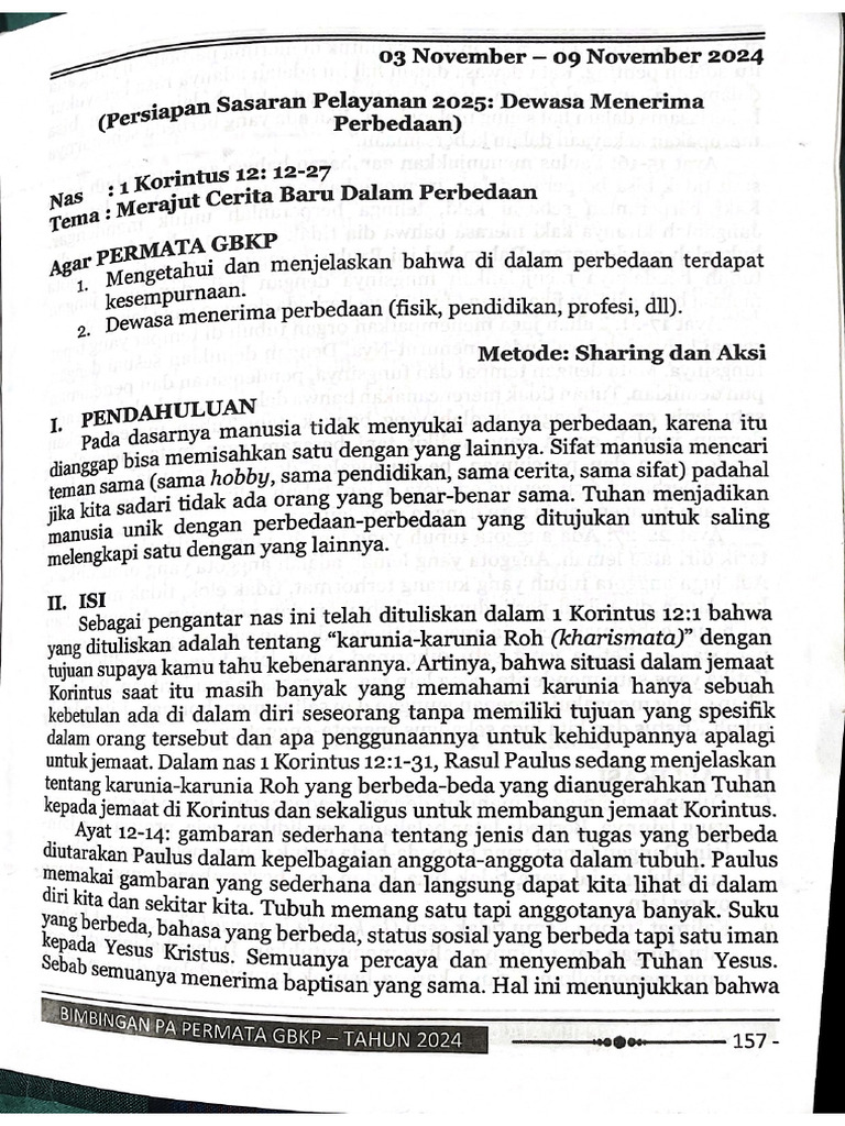 Bahan Pa Permata 3 November 2024 | PDF