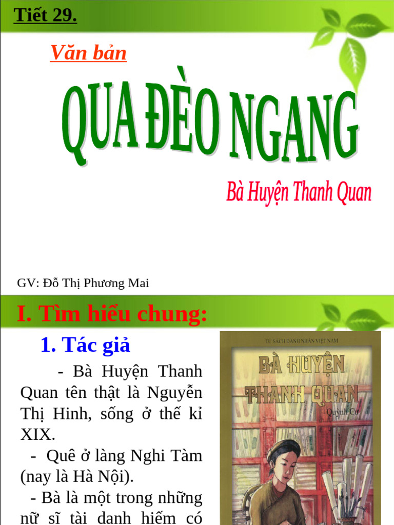 Bai Giang Qua Deo Ngang - Mai | PDF