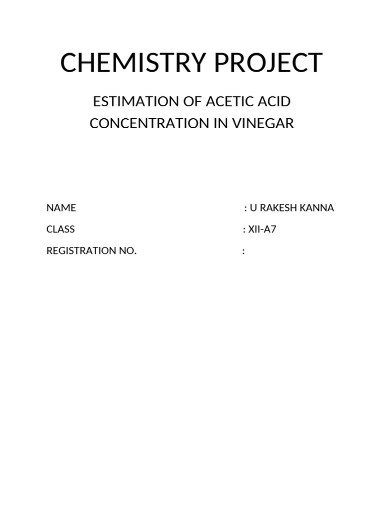 Chem xiia modified 2 pdf vinegar acetic acid