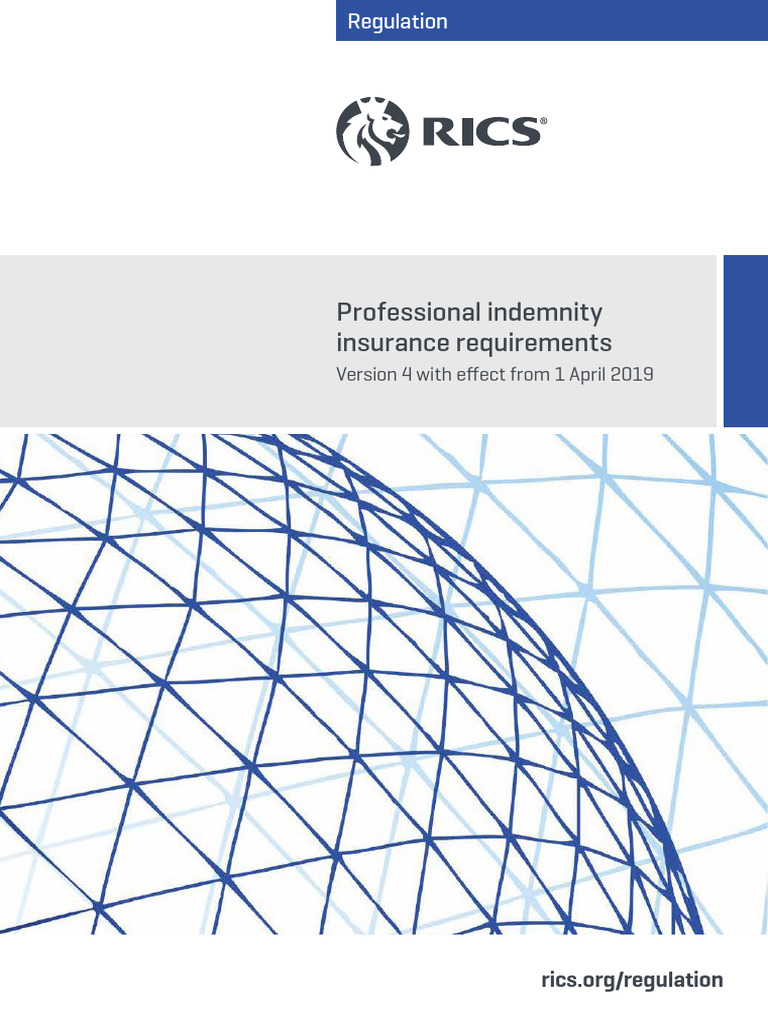 4.PII - Professional-Indemnity-Insurance-Requirements-Rics | PDF ...