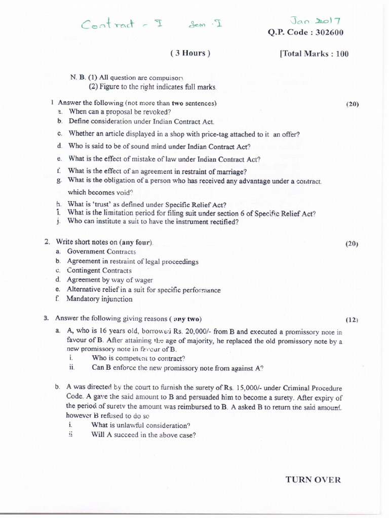 2017 Jan Contract - I | PDF