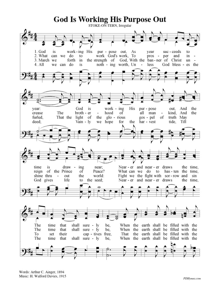 God is working his purpose out arr1 pdf