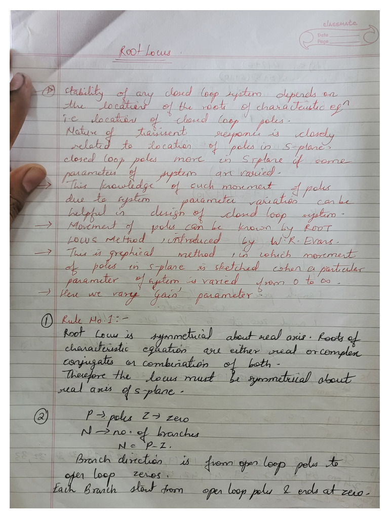 EIC Root Locus Rules | PDF