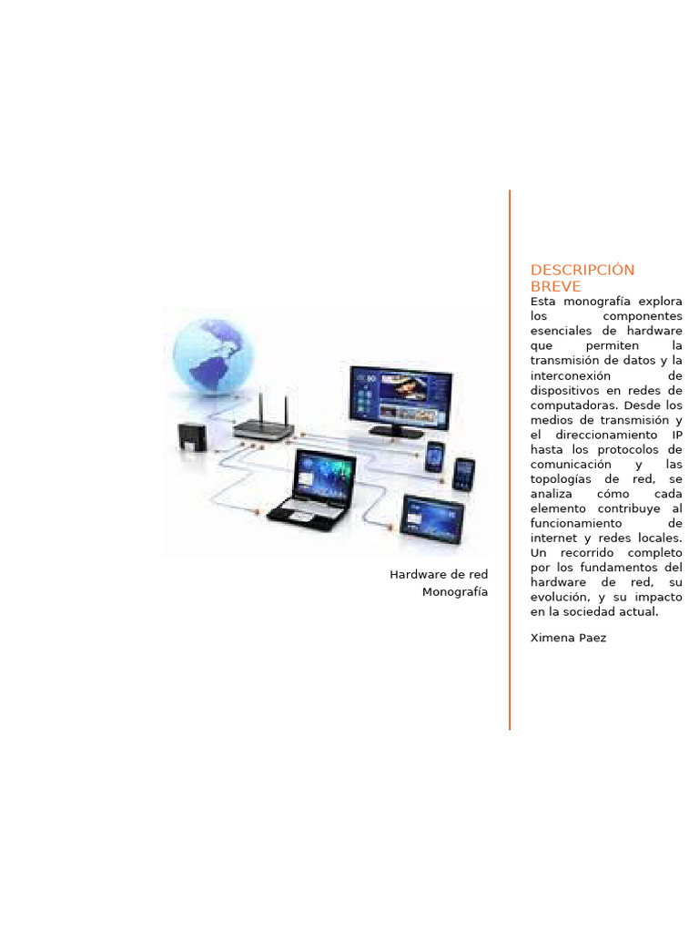 Componentes Esenciales del Hardware de Red | PDF | Red de computadoras ...