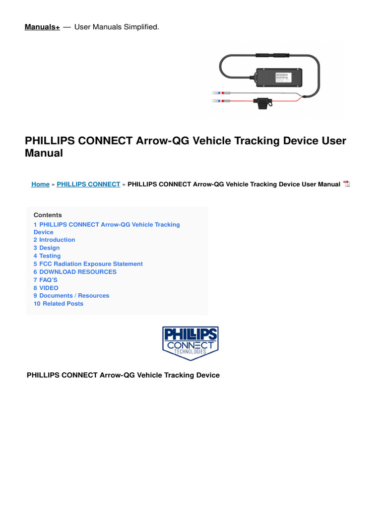 Phillips Connect Arrow-QG User Manual | PDF | 4 G | Telecommunications ...