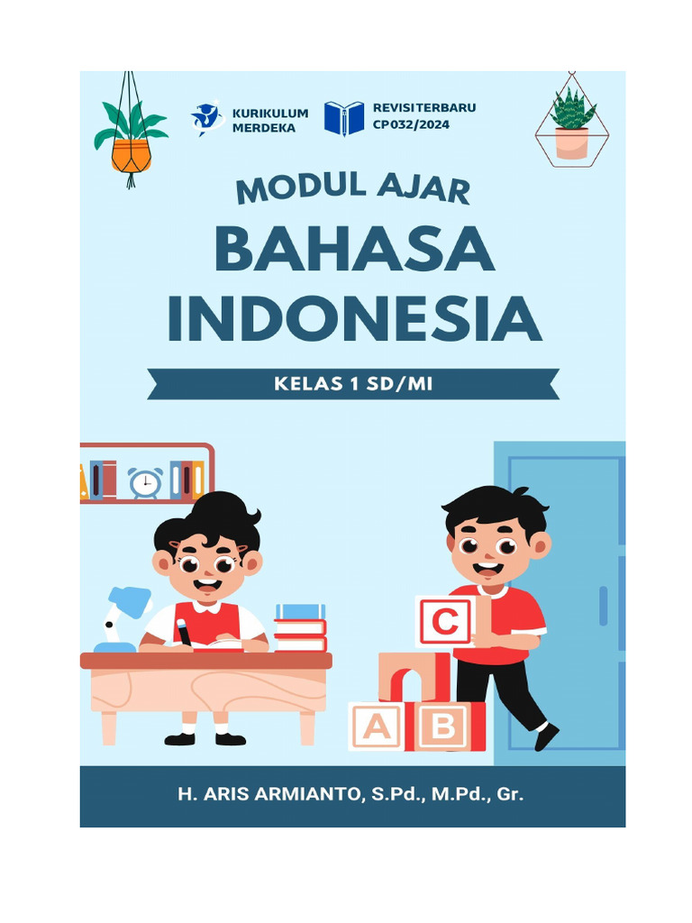 Modul Ajar Bahasa Indonesia Kelas 1 Kurikulum Merdeka CP 032 PDF | PDF