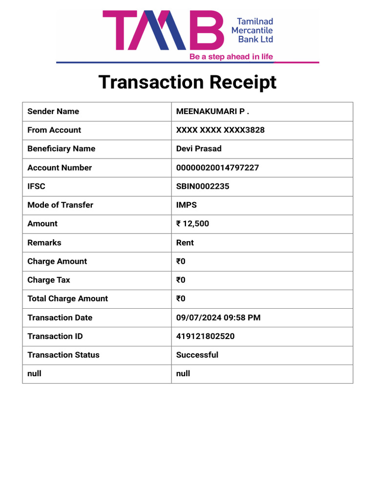 TransferReceipt 20240709215915 | PDF