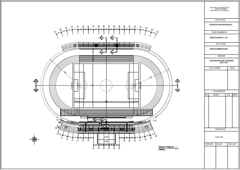 Denah Tribun Arsitektur Universitas | PDF