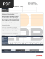 Interview Sheet | PDF