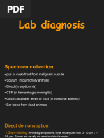 Anthrax Laboratory Diagnosis Methods | PDF | Anthrax | Bacillus
