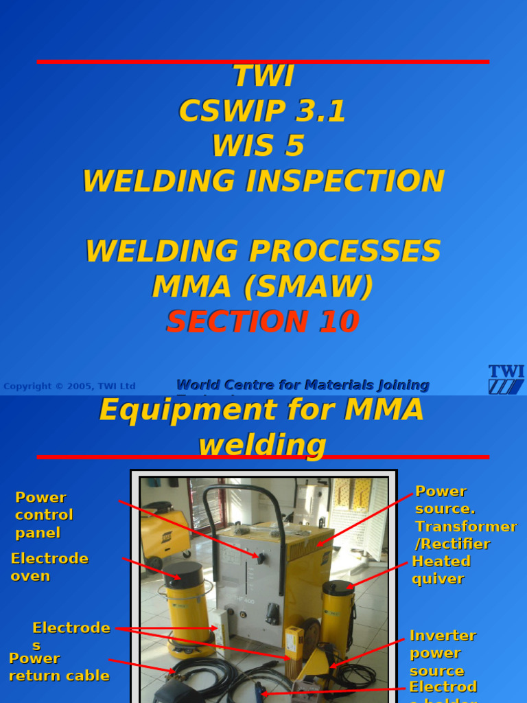 Welding Process MMA | PDF | Welding | Construction