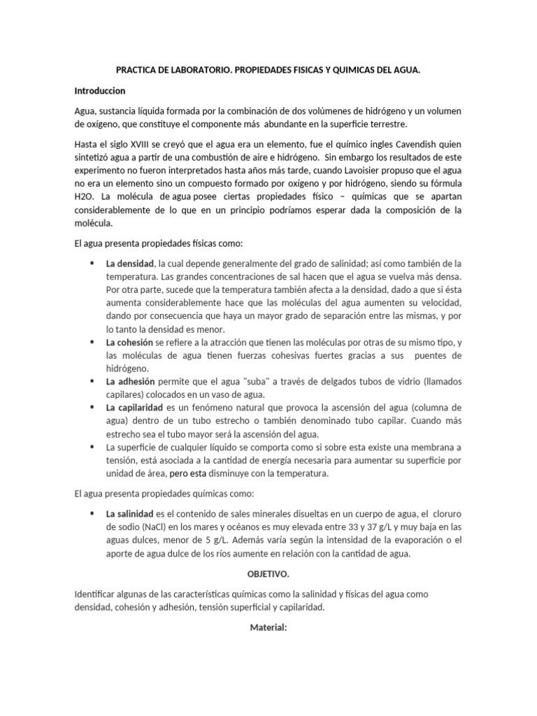 practica-de-laboratorio-1-pdf-propiedades-del-agua-agua