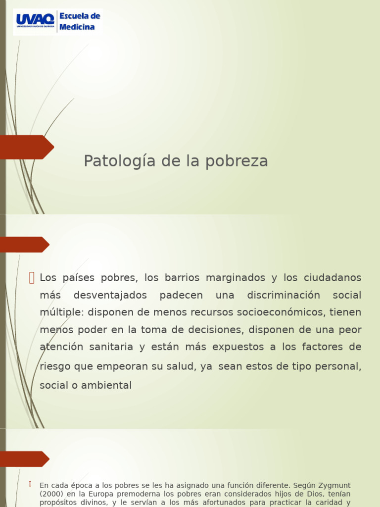 Patologia de La Pobreza. | PDF | Pobreza | Pobreza e indigencia