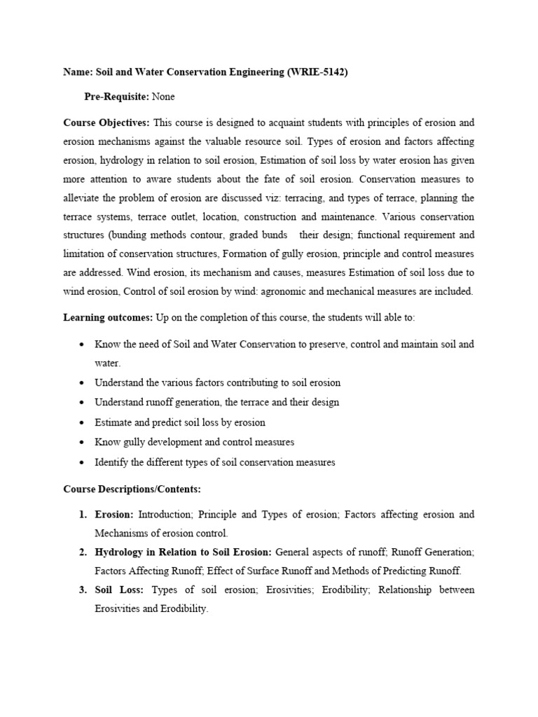 Soil and Water Conservation Engineering | PDF | Surface Runoff | Erosion