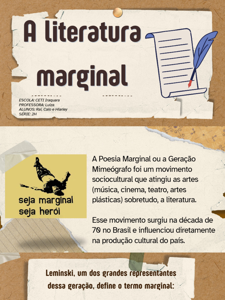 A Revolução da Literatura Marginal | PDF | Arte | Clássicos