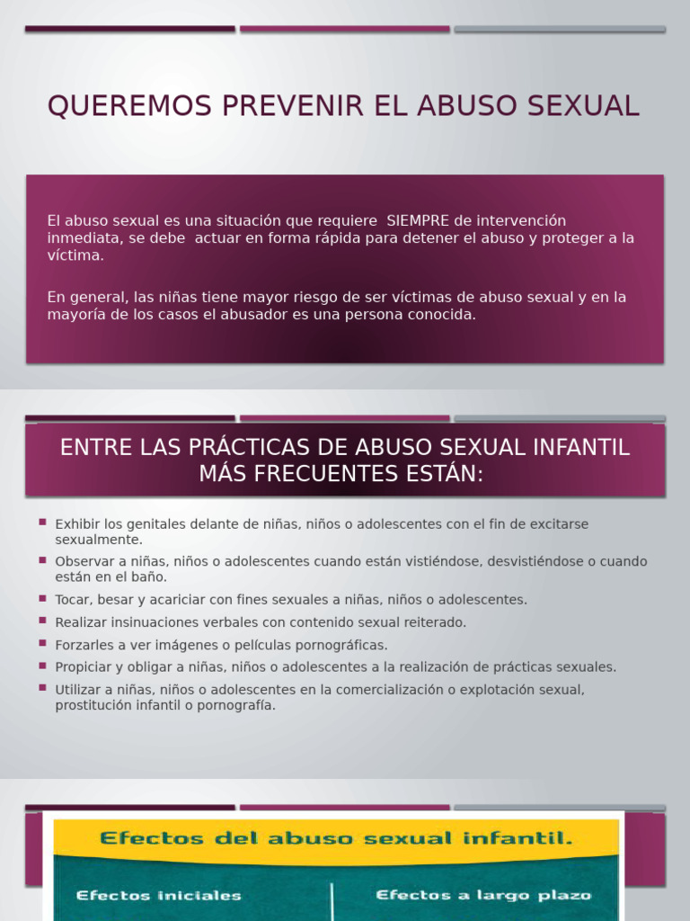 Prevención del Abuso Sexual Infantil | PDF | Abuso Sexual Infantil ...