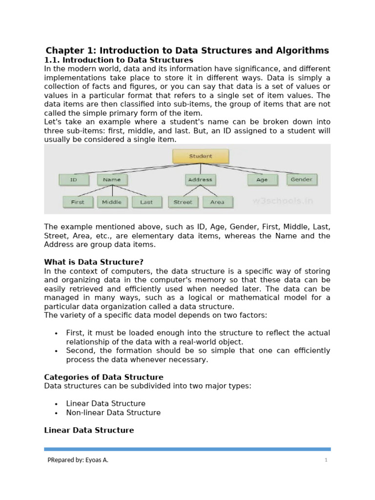 Chapter 1 Data Structure-1 | PDF | Time Complexity | Algorithms