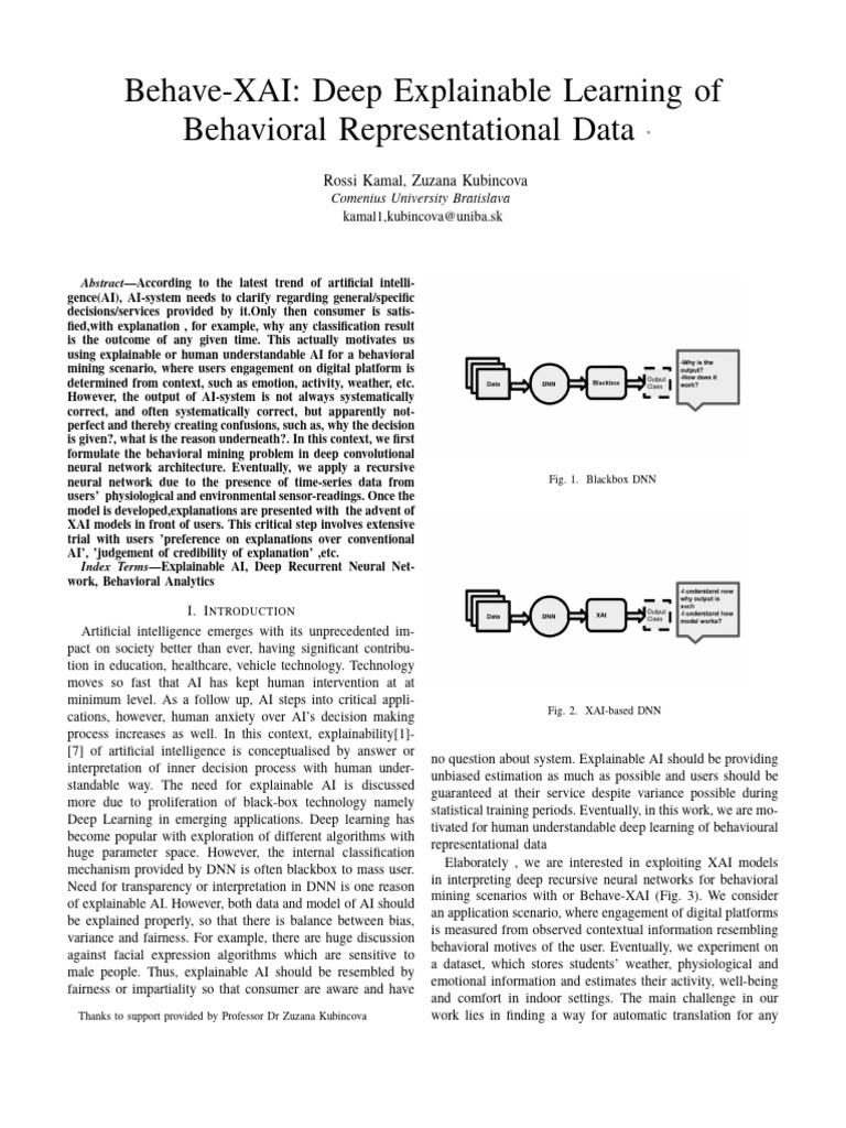 Explainable AI for Behavioral Mining | PDF | Artificial Intelligence ...