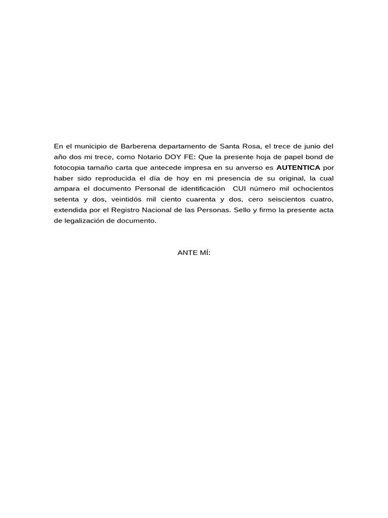 Autentica de DEPI | PDF | Política | Derecho