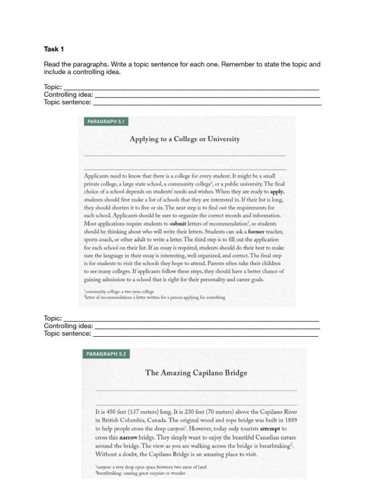 Paragraph Workshop 1 | PDF | Computers