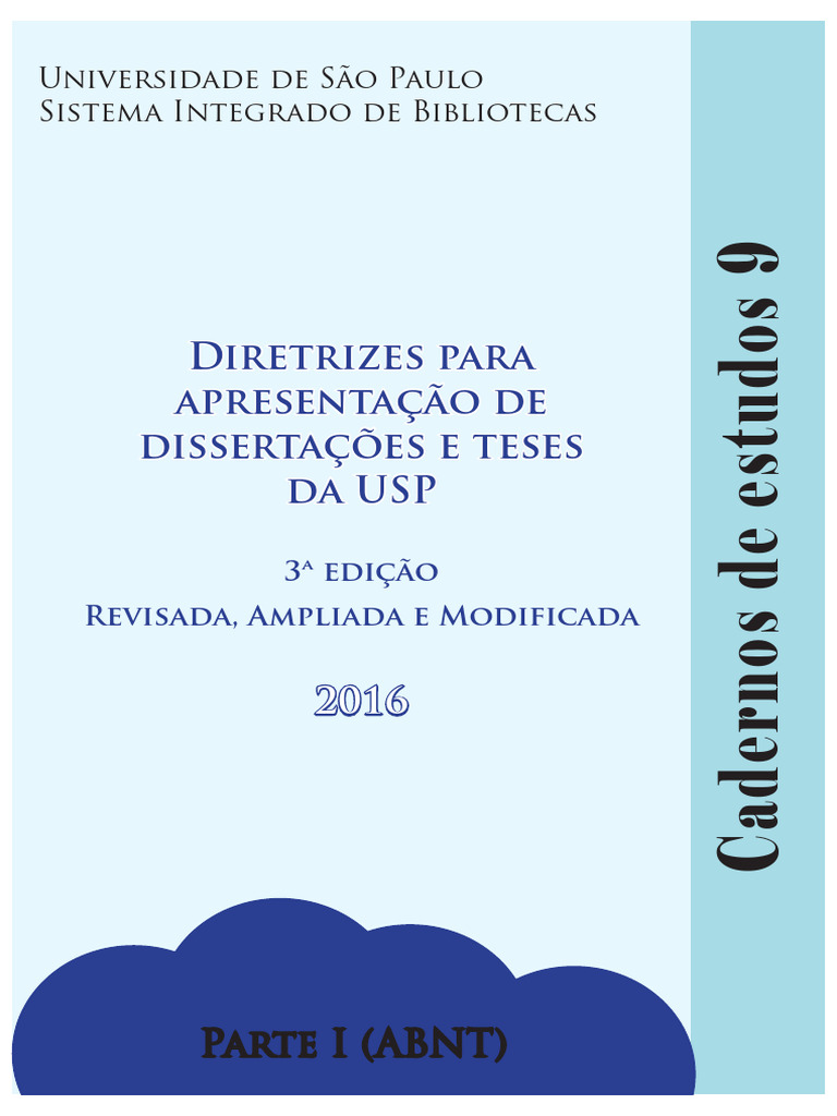 Diretrizes para Apresentação de Dissertações e Teses Da USP | PDF | Citação