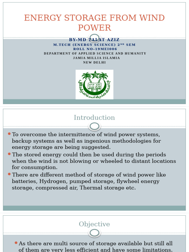 Wind Power Hydrogen Storage | PDF