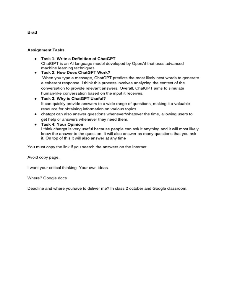 Activity CHATGPT | PDF | Career & Growth