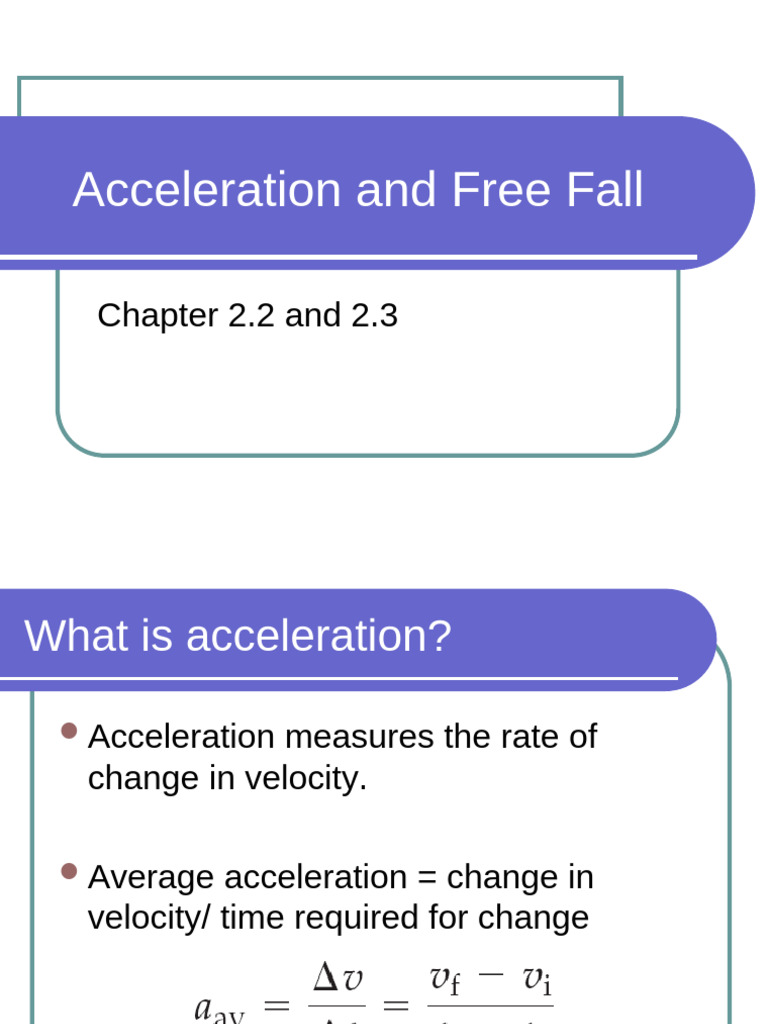 Understanding Acceleration in Motion | PDF | Acceleration | Velocity