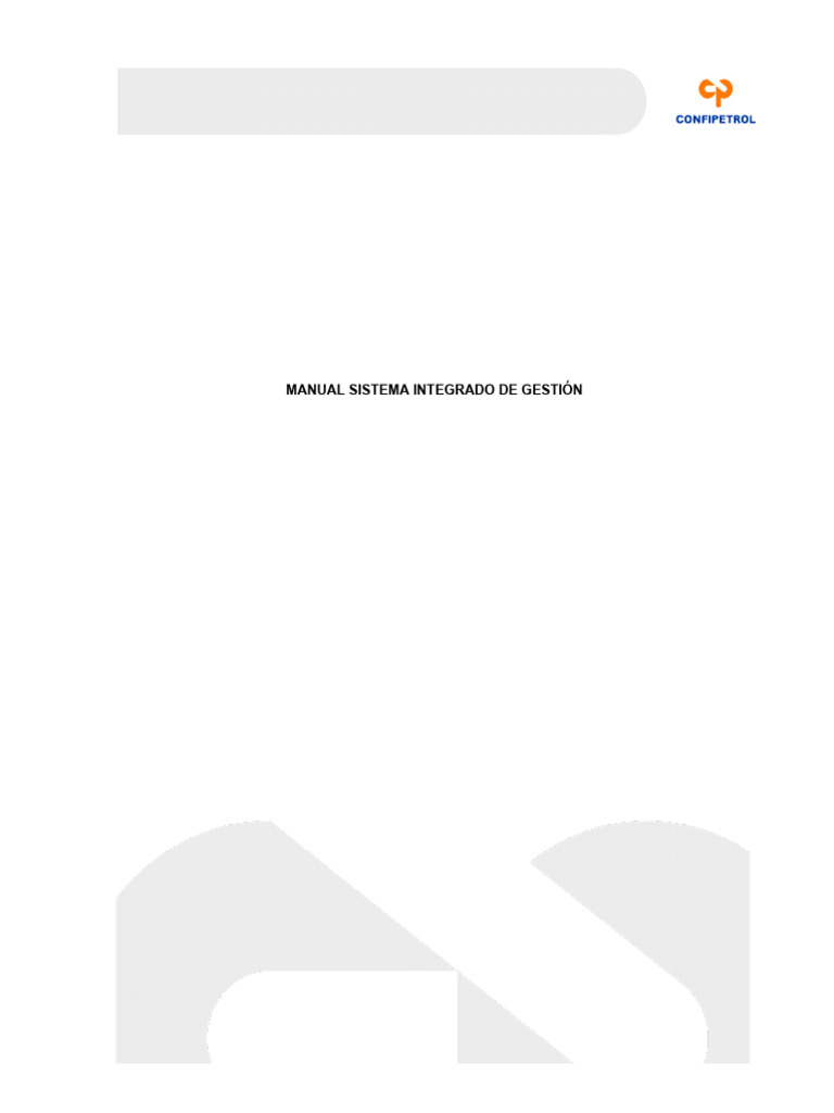 Manual del Sistema Integrado de Gestión | PDF | Gestión energética | La ...