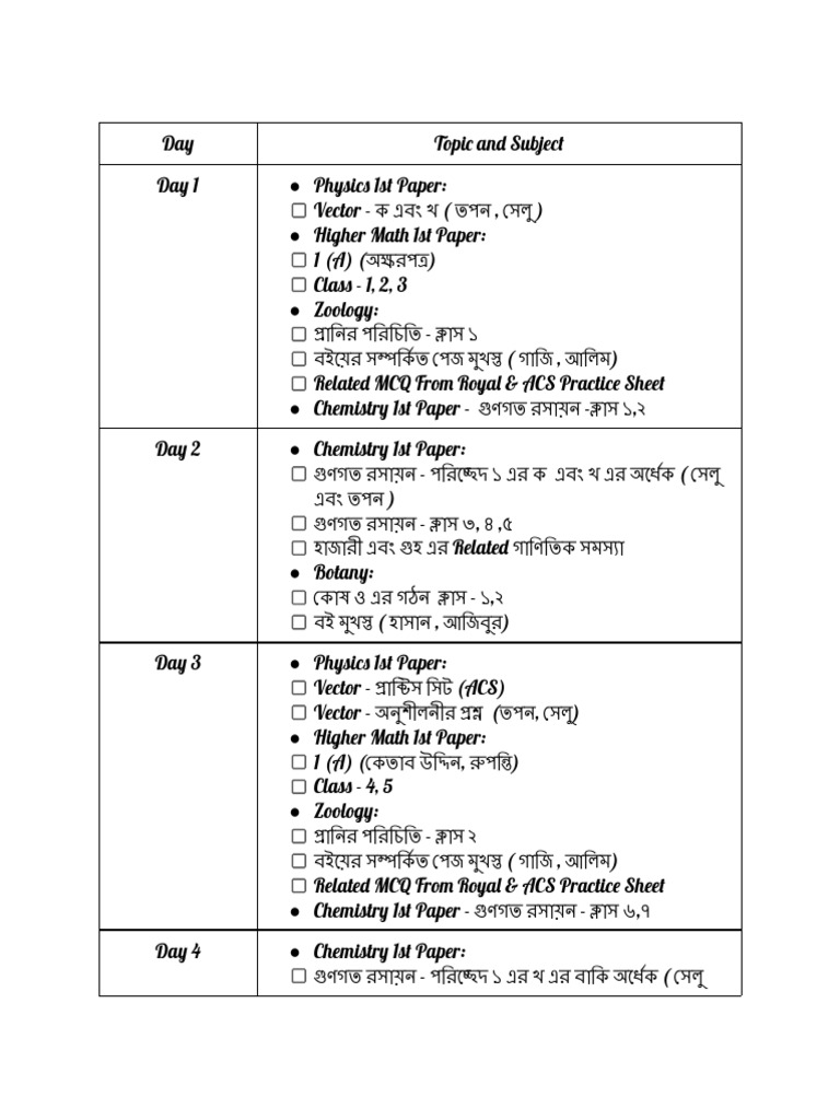 Science Week 1 Routine | PDF