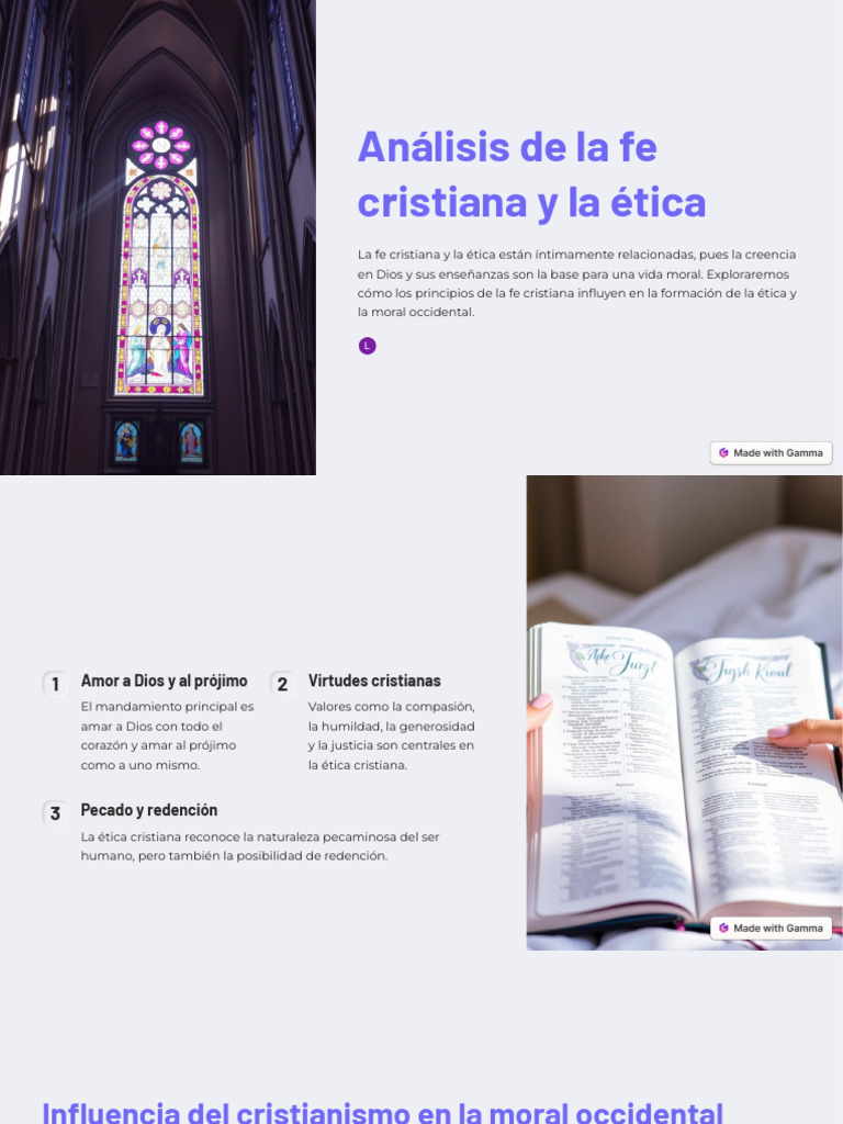 Analisis de La Fe Cristiana y La Etica | PDF | Moralidad | Pecado