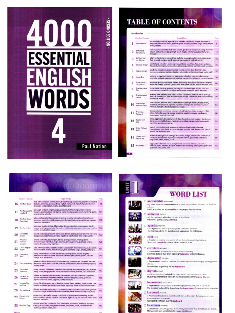 4000 Essential English Words 4 | PDF