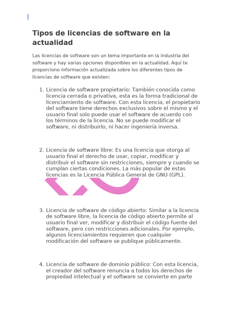 Tipos de Sofware Mq7 | PDF | Software | Software propietario