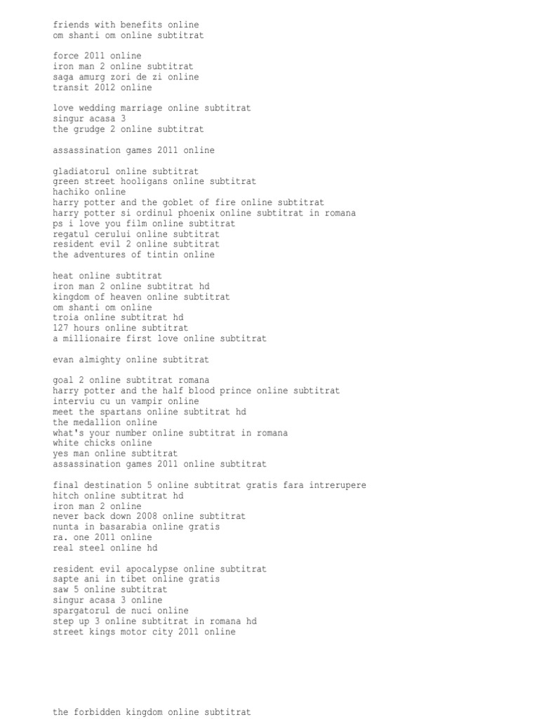 Subtitrat online friends benefits of