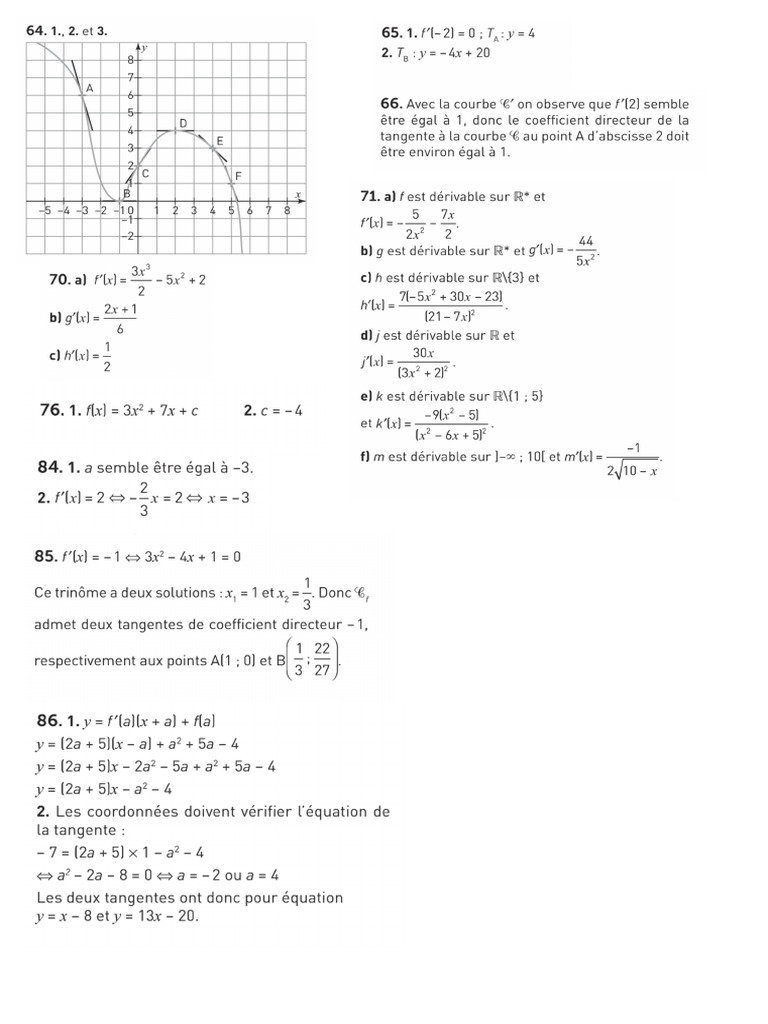 Corrigé Exercices Pdf