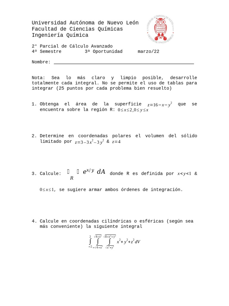 2o Parcial 3a Op v.2 (CA-03-22) | PDF | Métodos y materiales de enseñanza