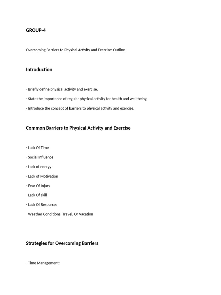 Overcoming Exercise Barriers Guide | PDF | Self-Improvement