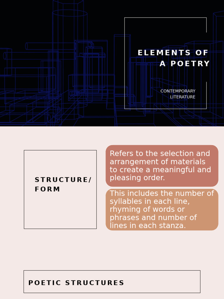Contemporary Literature Elements of A Poetry | PDF | Poetry | Rhyme