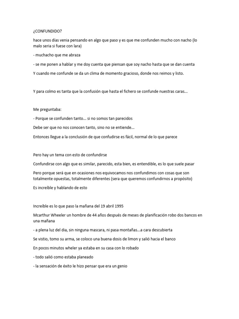 Me Confundi... FINAL | PDF | Pablo el apóstol