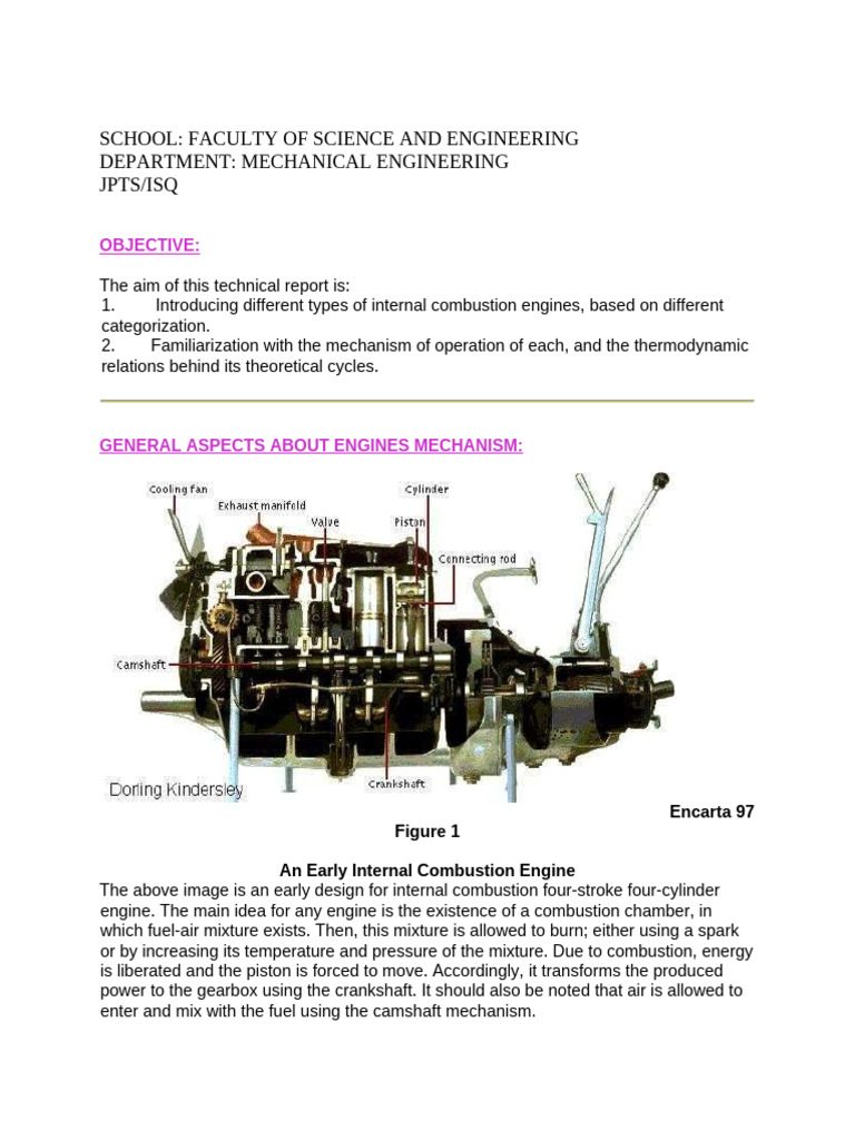 Internal Combustion Engine Types Explained | PDF | Internal Combustion ...
