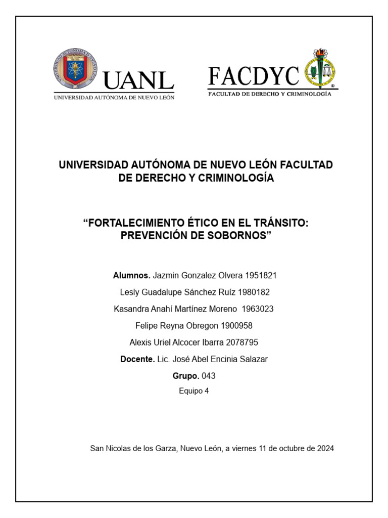 Documento Prev | PDF | Corrupción política | Soborno