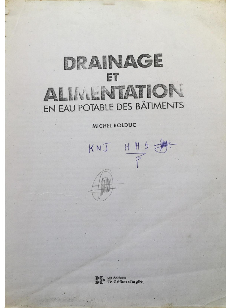 02drainage Et Alimentation en Eau Potable Des Batiments2 - Opt | PDF