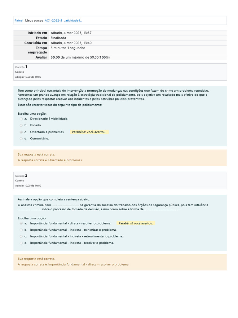 Análise Criminal e Policiamento Eficaz | PDF | Carreira e Crescimento ...